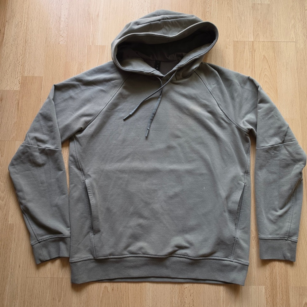 Lululemon City Sweat Pullover Hoodie Mens Medium Sage Green Stretch - Picture 1 of 14